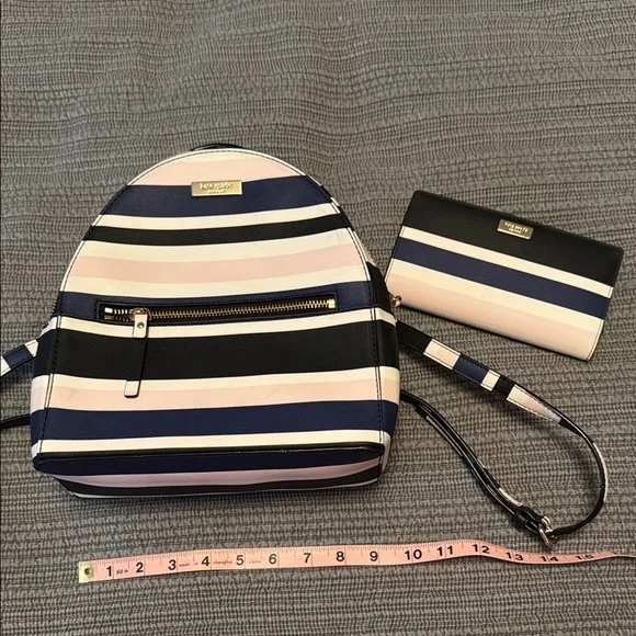 kate spade | Bags | Kate Spade Black And Pink Backpack With  display picture 1